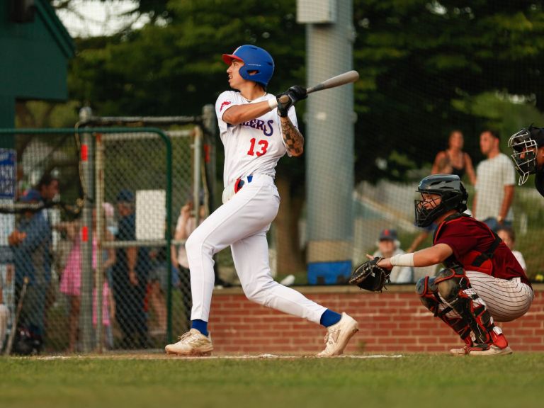 Aiva Arquette with the Chatham Anglers of the Cape Cod League (Photo courtesy of Ella Tovey/Chatham Anglers)